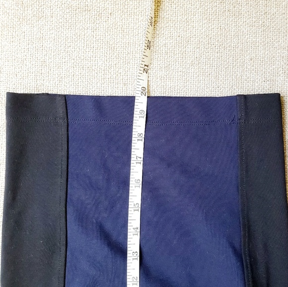 H&M Basic Pencil Navy Black Midi Skirt Size XS - Picture 4 of 5